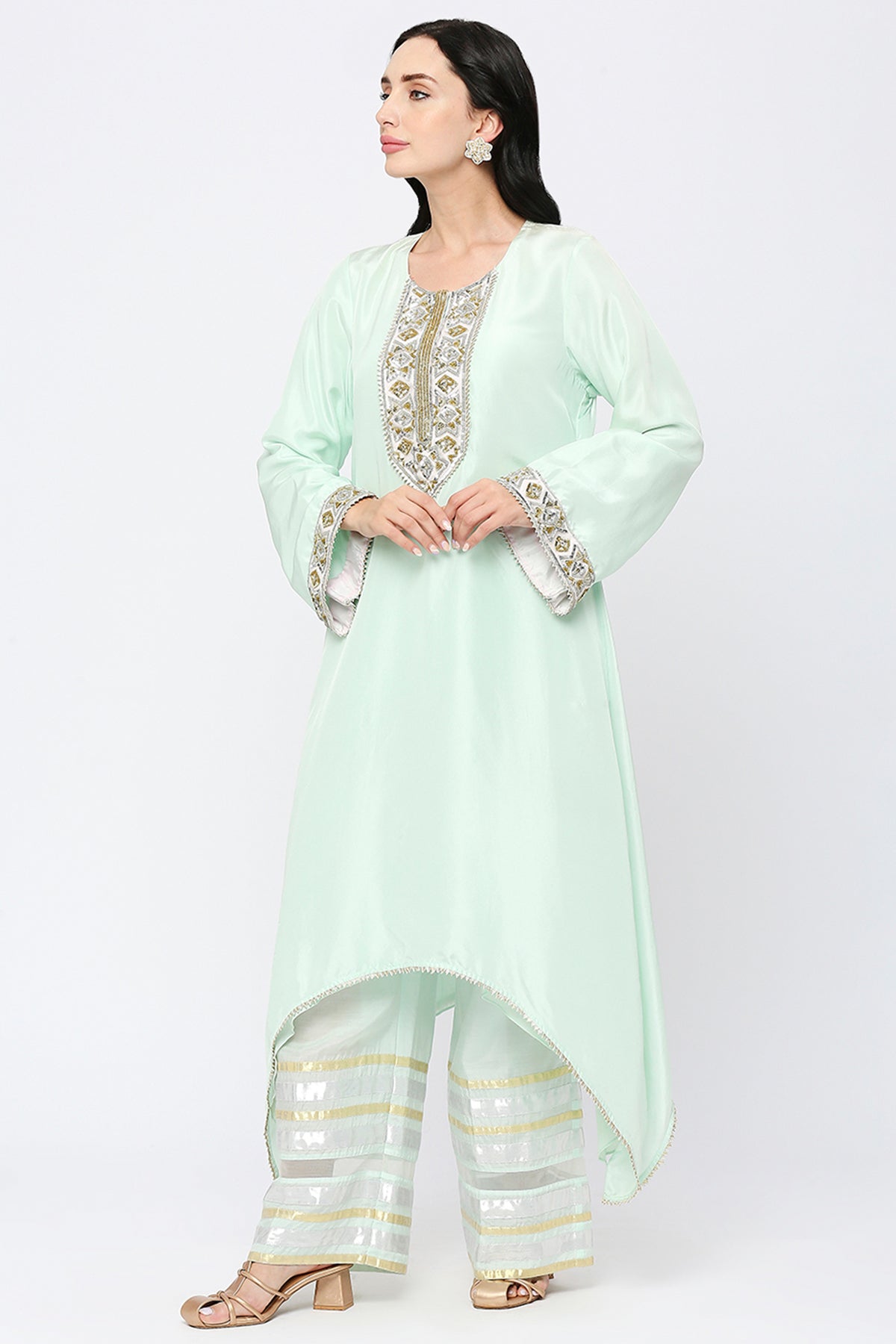 Aqua Blue Kurta Set