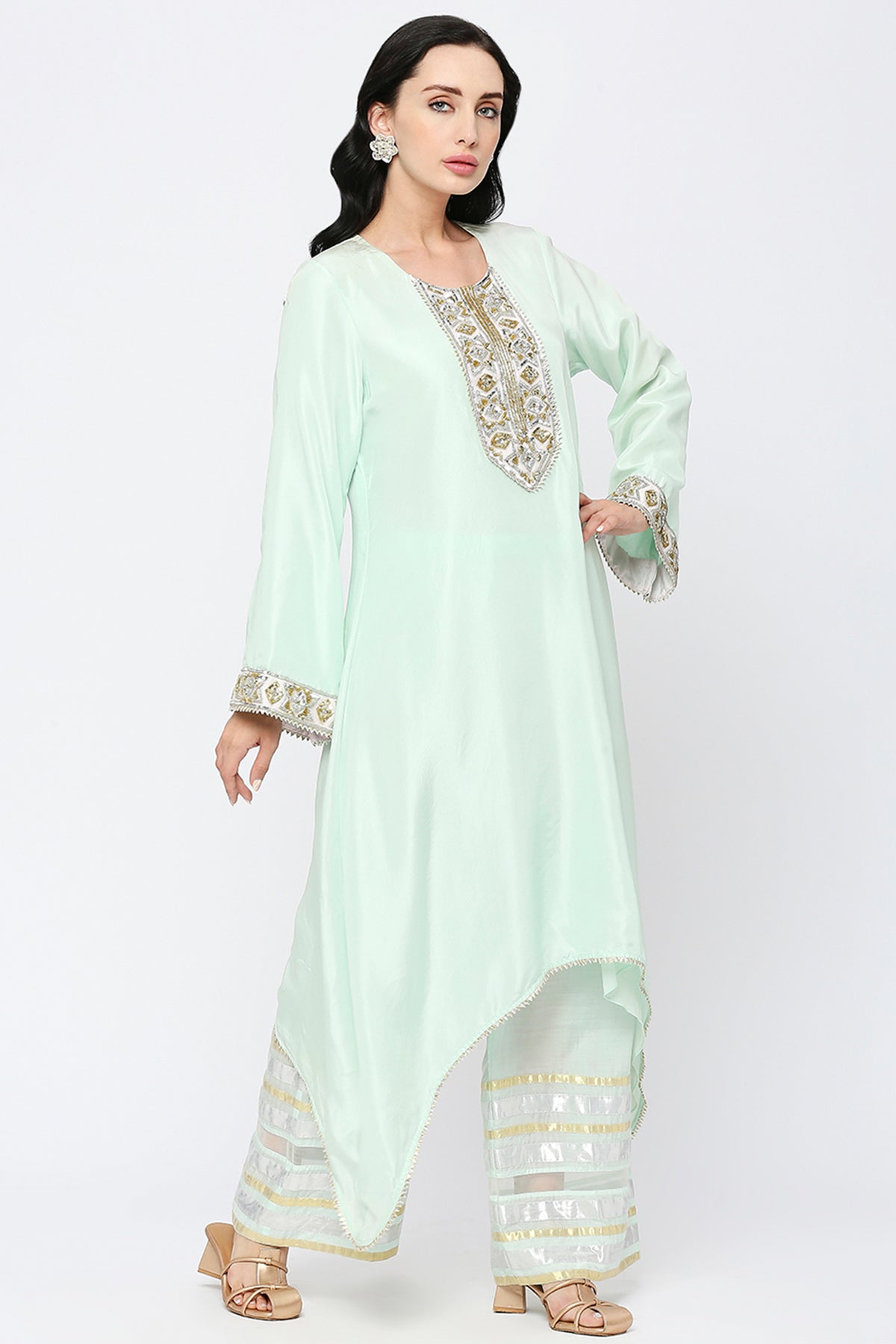 Aqua Blue Kurta Set