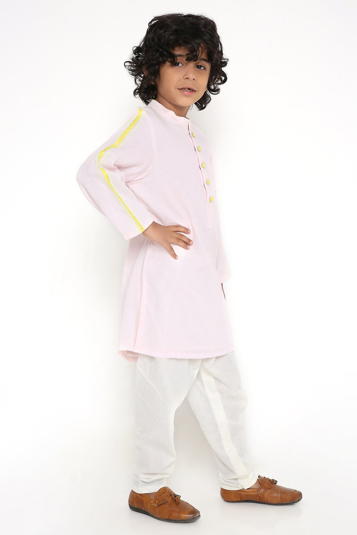 Baby Pink Kurta Set