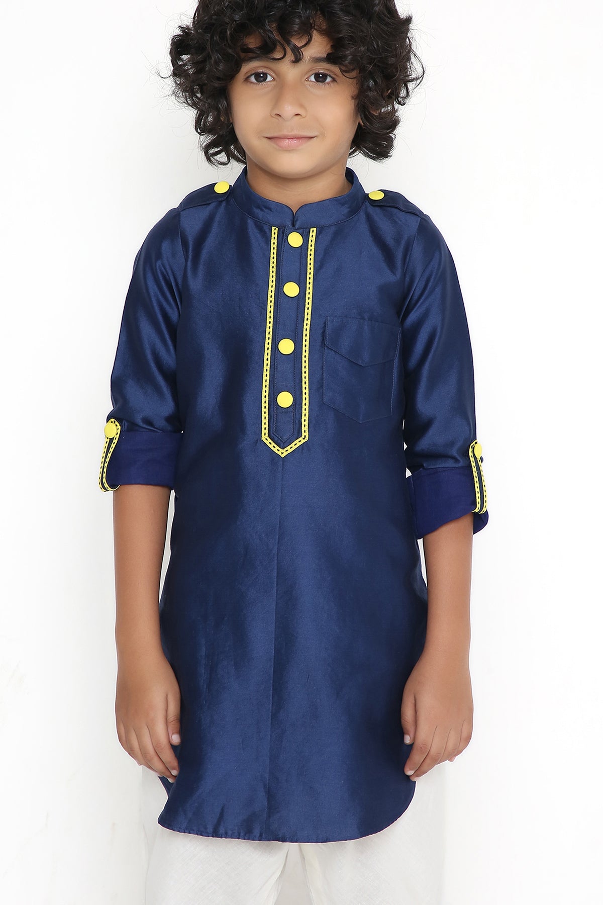 Navy Blue Kurta Set