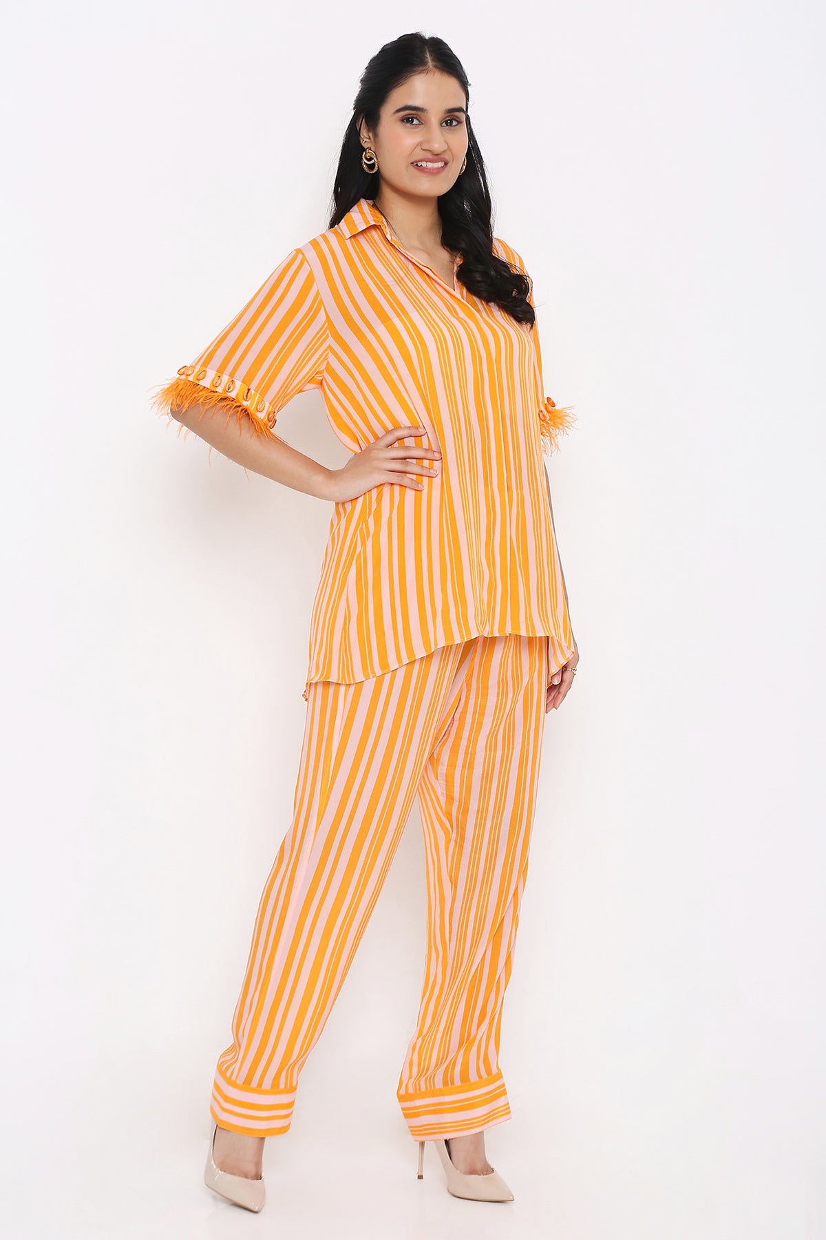 Saffron Stripe Co-ord Set