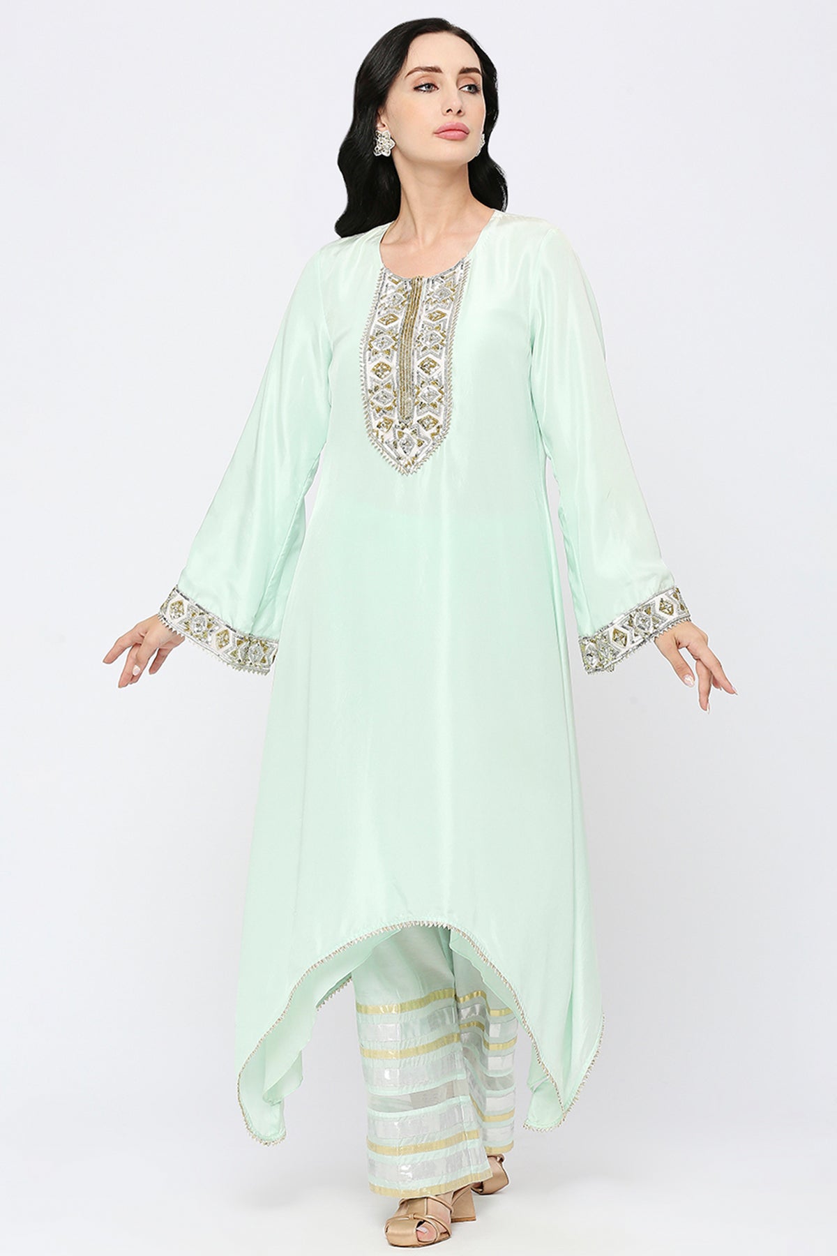 Aqua Blue Kurta Set