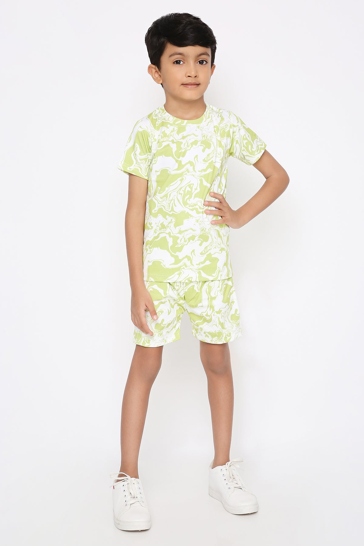 Lime Swirl T-shirt Cord-set