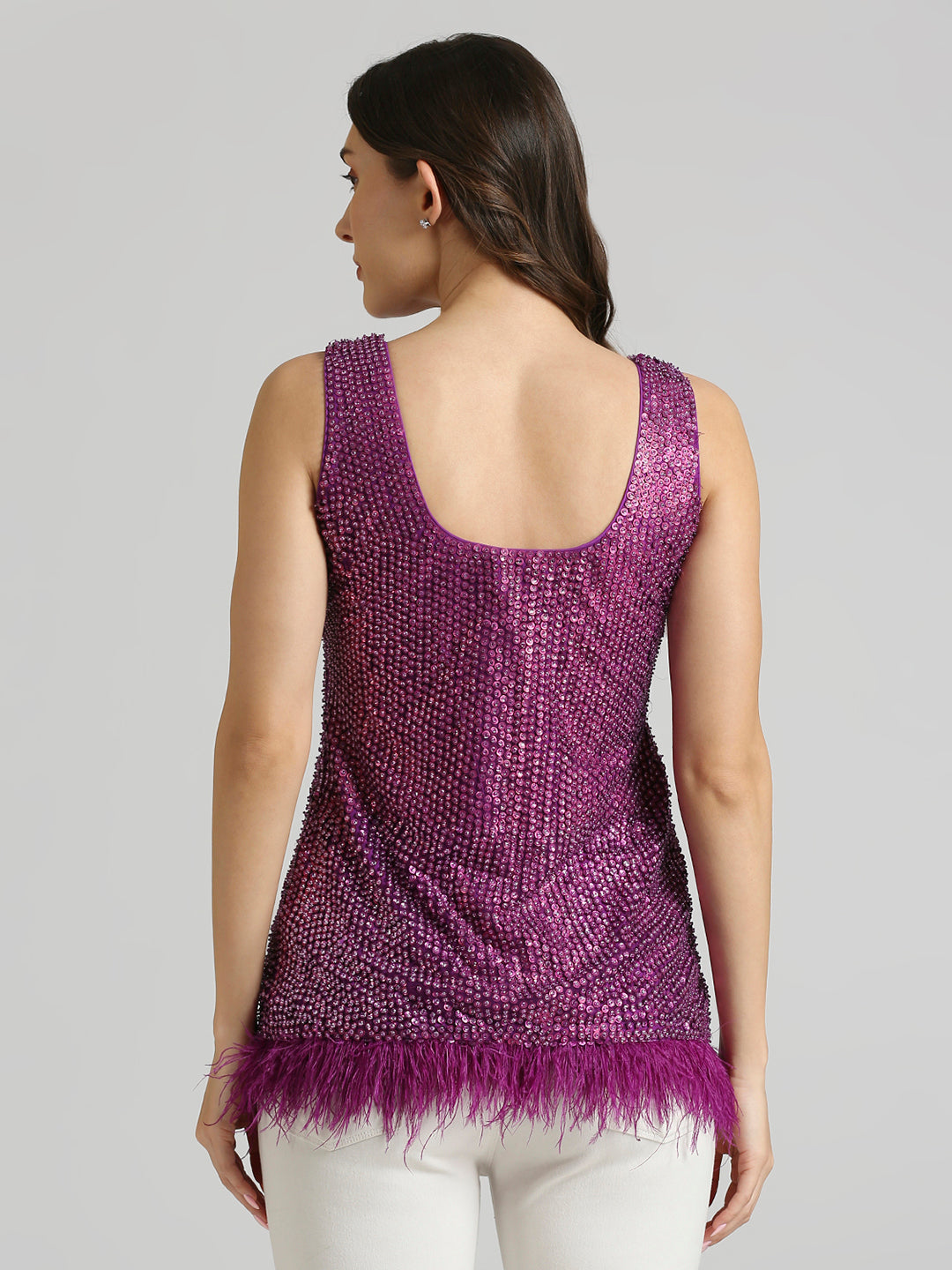 Purple cami.