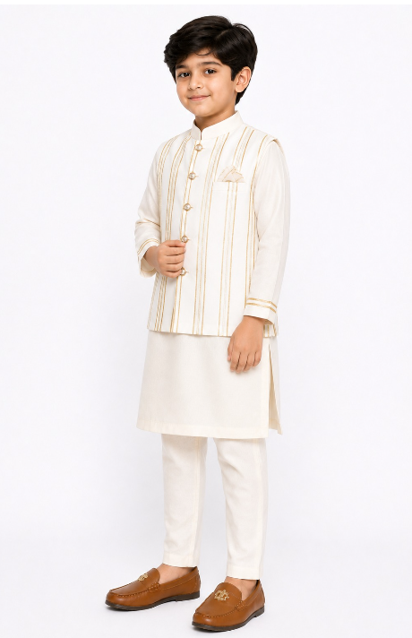 OFF WHITE STRIPE BUNDI.