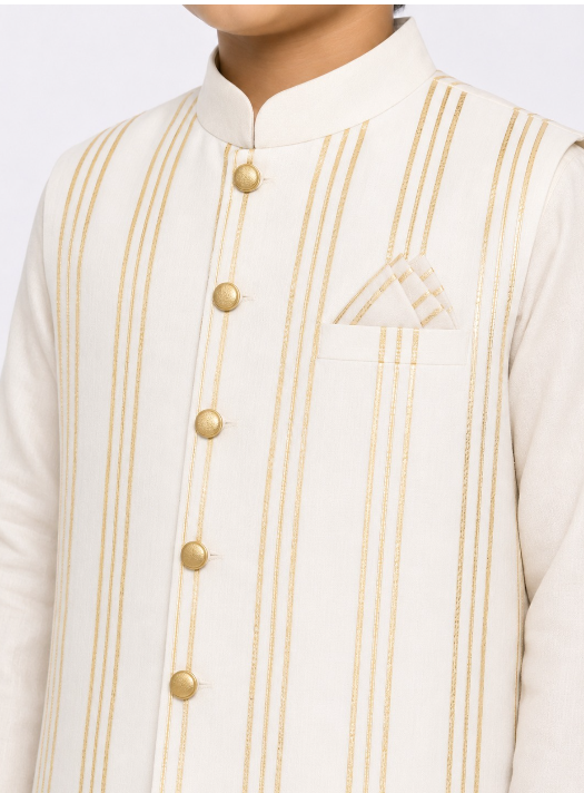 OFF WHITE STRIPE BUNDI.
