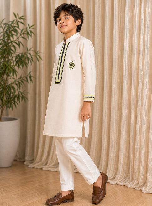 OFFWHITE SPIDERMAN KURTA.