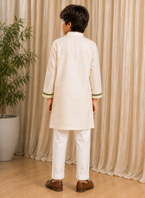 OFFWHITE SPIDERMAN KURTA.