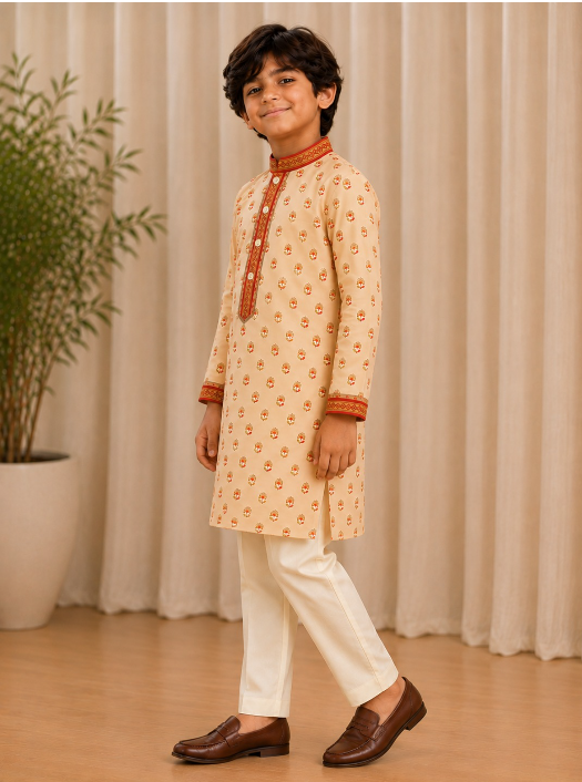IVORY BUTTIEE KURTASET.