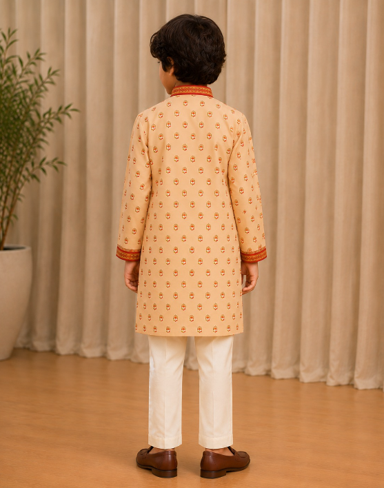 IVORY BUTTIEE KURTASET.