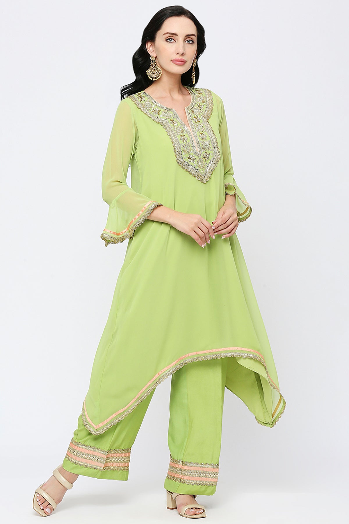 Lettuce Green Kurta Set