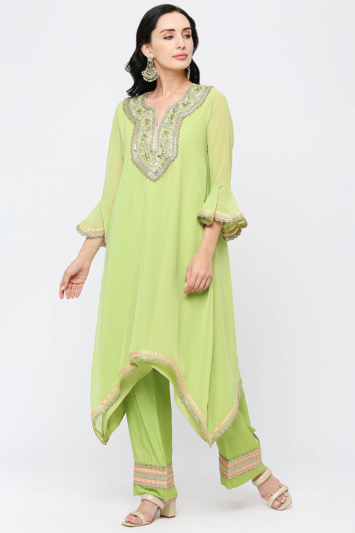 Lettuce Green Kurta Set