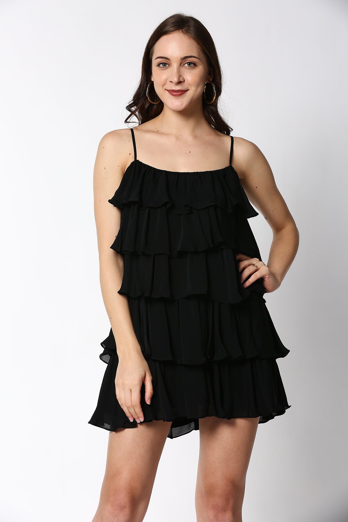 Black Ruffle Dress